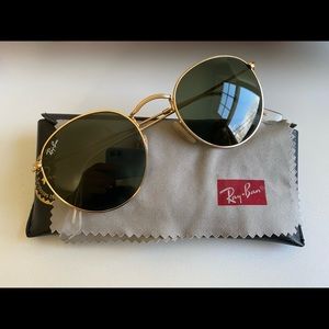 Black Ray Ban Circle Sunglasses